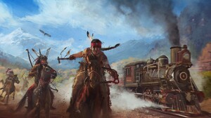 Native American Train 1920x1080 wallpaper