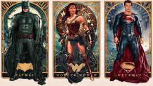 Batman V Superman Dawn Of Justice Batman Artwork Wonder Woman Superman Henry Cavill Ben Affleck Gal  2048x1184 Wallpaper