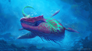 Creature Sea Monster Underwater 3840x2160 Wallpaper