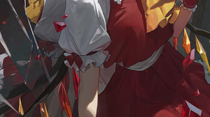 Anime Anime Girls Touhou Red Eyes Flandre Scarlet 1500x3369 Wallpaper