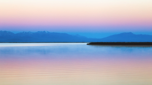 Mountains Sunrise Silhouette Bliss Lake Gradient Nature Landscape Calm Waters Water Sky 2000x1333 Wallpaper