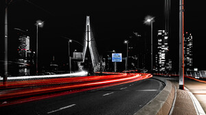City Bridge Night City Lights 4096x2731 Wallpaper