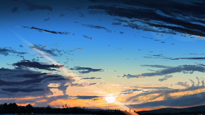 Anime Sky Sunlight Outdoors Clouds 3840x2160 Wallpaper