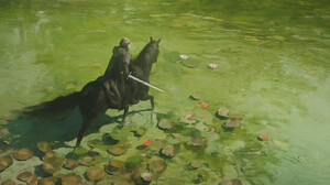 Artwork Digital Art Fantasy Art Knight Horse 1920x922 Wallpaper