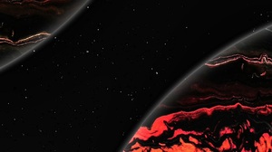Red Earth Galaxy Space Portrait Display Simple Background Minimalism Stars Planet 1081x2400 Wallpaper