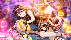 Emma Verde Love Live Nijigasaki High School Idol Club Love Live Anime Anime Girls Pumpkin Dress Hall 3600x1800 Wallpaper