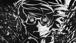 Glasses 3 Gatsu No Lion Kiriyama Rei Anime Boys Looking At Viewer Frown Monochrome Short Hair Simple 1920x1080 Wallpaper