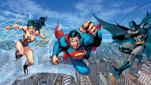 Batman Dc Comics Superman Wonder Woman 2553x1350 wallpaper