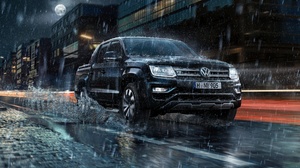 Car Pickup Rain Volkswagen 3840x2599 wallpaper