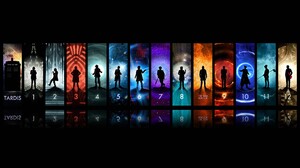 Doctor Who TARDiS Collage Numbers Science Fiction 1920x1080 Wallpaper