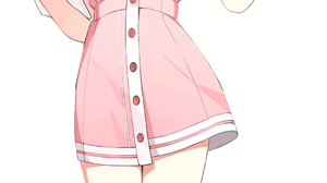 Anime Anime Girls Vertical Nurses Nurse Outfit One Eye Closed Needles Pink Hair Pink Eyes Minimalism 1077x2920 Wallpaper