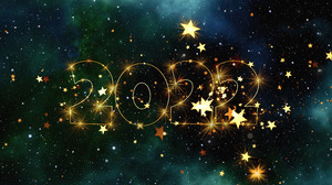 2022 Year New Year Numbers Stars 3840x2160 Wallpaper
