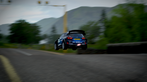 M Sport Rally Forza Motorsport 4 Ford Ford Fiesta RS WRC Video Games Jumping Blue Cars Screen Shot 1920x1080 Wallpaper