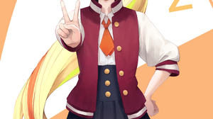 Zombieland Saga Standing School Uniform Long Hair Long Skirt Smile Anime Girls Looking At Viewer Pon 2908x4156 Wallpaper