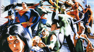 Superhero Wonder Woman Batman Superman Martian Manhunter Green Lantern Flash Green Arrow Aquaman Zat 1600x1200 Wallpaper