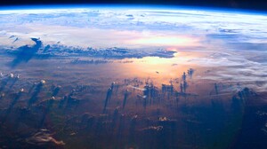 Earth Atmosphere Planet 3840x1080 Wallpaper