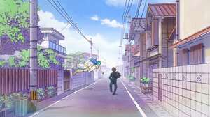 Urusei Yatsura Lum Invader Anime Girls Anime Boys Anime Couple Ataru Moroboshi Flying Walking Japan  3840x2160 Wallpaper