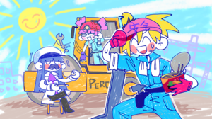 MuseDash Music Anime Girls Colorful Drawing Angry 2048x1260 Wallpaper
