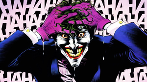 Joker Comix Comic Art Alan Moore Looking At Viewer Comics Villains Batman Green Hair Smiling DC Comi 1920x1080 wallpaper