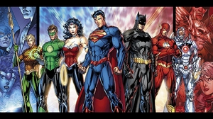 Aquaman Atom Dc Comics Batman Cyborg Dc Comics Flash Green Lantern Hawkman Superman Wonder Woman 1440x800 Wallpaper