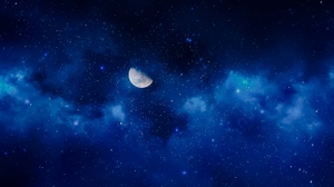 Blue Moon Nebula Space 4256x2832 Wallpaper
