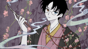 XxxHOLiC Watanuki Kimihiro Anime Boys Heterochromia Glasses Smoking Short Hair Looking At Viewer Kim 2480x2067 Wallpaper