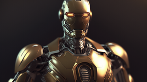 Ai Art Armor Iron Man Robot Superhero Marvel Comics Simple Background Minimalism 3136x1792 Wallpaper