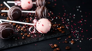 Chocolate Coffee Beans Lollipop Sweets 6016x4016 Wallpaper