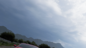 Forza Screen Shot PC Gaming Car Forza Horizon 5 Vehicle Front Angle View Headlights Sky Clouds Road  1080x1920 Wallpaper