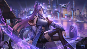 Honor Of Kings Video Game Characters Video Game Girls Purple Hair Musical Notes 5118x2880 Wallpaper