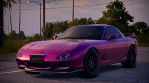 Mazda RX 7 Mazda Car Trees Sky Street View Japanese Cars 4K Need For Speed Heat 90s 1920x1080 Wallpaper