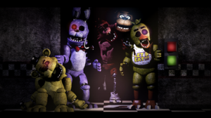 Bonnie Five Nights At Freddy 039 S Chica Five Nights At Freddy 039 S Foxy Five Nights At Freddy 039  7296x4104 Wallpaper