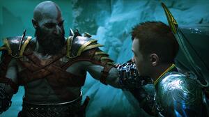 God Of War God Of War Ragnarok Atreus Loki Kratos Video Games Video Game Characters Sparta Norse Myt 3840x2160 Wallpaper