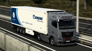 Euro Truck Simulator 2 MAN Company Truck Video Games CGi Road Vehicle 3840x1647 Wallpaper