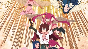 Mahou Shoujo Magical Destroyers Anime Anime Screenshot Anime Girls Anime Boys Wings Closed Eyes Twin 1920x1080 Wallpaper