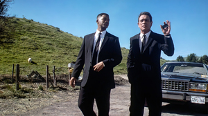 Men In Black Movies Film Stills Will Smith Tommy Lee Jones Agent K Agent J Car Hills Sky Actor 1987  1920x1080 wallpaper