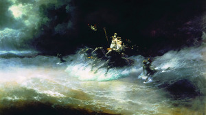 Travel Of Poseidon By Sea Ivan Aivazovski Greek Mythology Poseidon Horse Painting Classic Art 2500x1667 Wallpaper