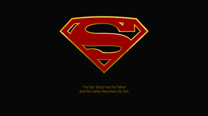 Superman Superman Logo Black Dark Photoshopped Quote Black Background Simple Background Logo 4000x2250 Wallpaper