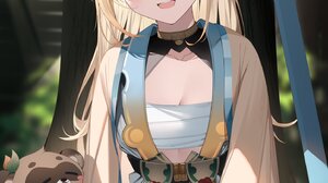 Anime Anime Girls Sword Katana Blonde Blue Eyes Tanuki 1448x2048 Wallpaper