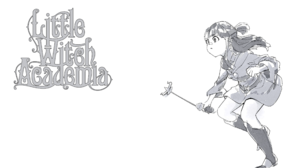 Anime Anime Girls Little Witch Academia Luna Nova Uniform Wands Boots School Uniform Long Hair Bangs 2560x1440 wallpaper