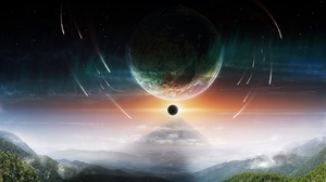 Eclipse Landscape Planet 4282x2400 Wallpaper