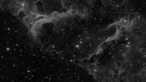 Space Monochrome Stars Galaxy 3440x1353 Wallpaper
