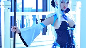 Asian Asian Cosplayer Japanese Japanese Women Cosplay Women Fate Series Fate Grand Order Morgan Le F 1332x2048 Wallpaper