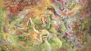 Iran Fantasy Art Artwork Women Men Deer 2048x1410 Wallpaper