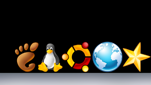 Simple Background Minimalism Ubuntu Linux Logo GNOME 1280x800 Wallpaper