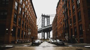 City Bridge Architecture New York City Brooklyn Bridge 6000x3375 Wallpaper