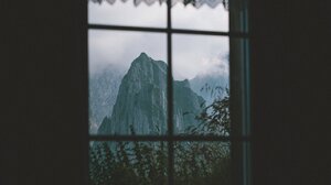 Window Mountains Landscape Vertical 1638x2048 Wallpaper