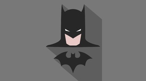 Batman Dc Comics Grey Minimalist 3840x2160 Wallpaper