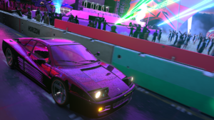 Forza Horizon 5 Video Games CGi Headlights Car Crowd 1920x1080 Wallpaper