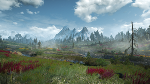 The Witcher 3 Wild Hunt Video Game Landscape CD Projekt RED CGi Video Games Mountains Snow Trees Flo 1920x1080 Wallpaper